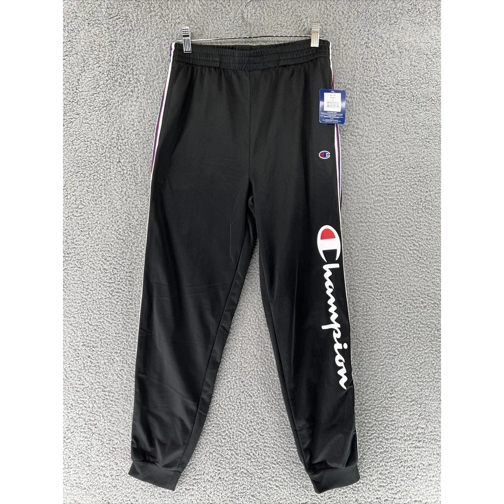 Champion Heritage Boys Iconic Track Pants Boys Youth XL‎ Black NWT